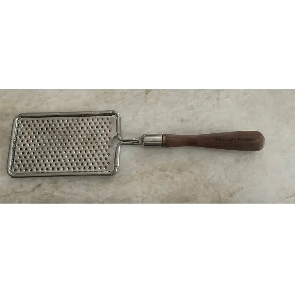 Vintage Williams Sonoma walnut handled grater